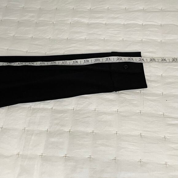 Rachel Zoe Women’s L Black Stretch Button-Down Blouse | Classic Minimalist Shirt - Picture 11 of 12